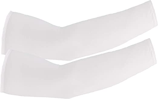 Keeble Outlets UV Arm Sleeves – Universal Fit Sleeves to Protect Your Skin from Sun Exposure-White