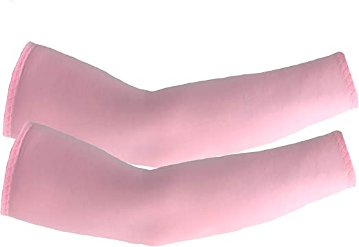 Keeble Outlets UV Arm Sleeves – Universal Fit Sleeves to Protect Your Skin from Sun Exposure-Pink